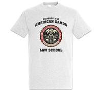 Urban Backwoods University of American Samoa Hommes T-Shirt Gris Taille M