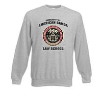 Urban Backwoods University of American Samoa Sweatshirt Pullover Sweater Pull Gris Taille M
