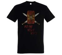 Urban Backwoods Veni Vidi Vici Shield Hommes T-Shirt Noir Taille 2XL