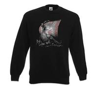 Urban Backwoods Viking Ship I Sweatshirt Pullover Sweater Pull Noir Taille XL