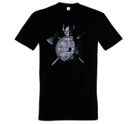 Urban Backwoods Viking Warrior Hommes T-Shirt Noir Taille 3XL