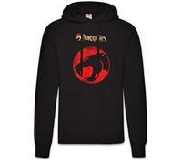 Urban Backwoods Vintage Mechanic Cat Logo Hoodie Sweats à Capuche Sweat-Shirt Noir Taille L