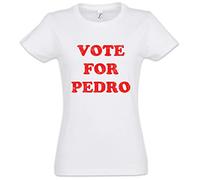 Urban Backwoods Vote for Pedro Femme T-Shirt Blanche Taille M