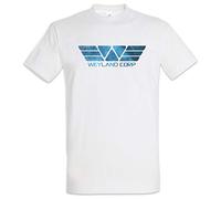 Urban Backwoods Weyland Corporation II Hommes T-Shirt Blanche Taille 2XL