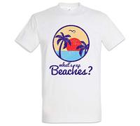 Urban Backwoods What's Up Beaches II Hommes T-Shirt Blanche Taille 3XL