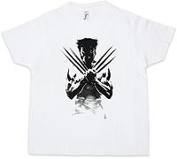 Urban Backwoods Wolverine Shadow Warrior Enfants Kids T-Shirt Blanche Taille 12 Ans