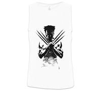 Urban Backwoods Wolverine Shadow Warrior Homme Men Tank Top Débardeur Vest Blanche Taille M