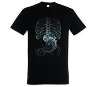 Urban Backwoods Xenomorph Alien Hommes T-Shirt Noir Taille L
