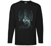 Urban Backwoods Xenomorph Alien T-Shirt à Manches Longues Long Sleeve Noir Taille L