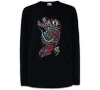 Urban Backwoods Yak Dragon Kids Enfants Garçon Fille T-Shirt a Manche Longue Noir Taille 12 Ans