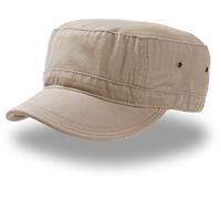 Urban Basic Casquette Army Havanna Coton Cuba Boucle en métal - Beige - Medium