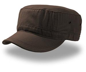 Urban Basic Casquette Army Havanna Coton Cuba Boucle en métal - Marron - Small