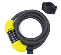 Urban Câble Cadenas en Acier Flexible à Combinaison Ø12, avec Code de Sécurité Antivol Résistant aux Vélos Compact Transport Facile
