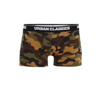 Urban Classics 2-Pack Camo Boxer Shorts Caleçon Boxeur, Camouflage Bois + Camouflage foncé, XXL Hommes