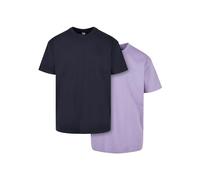Urban Classics 2-Pack T-Shirt Épais Oversize Homme Bleu Nuit/Lavande S