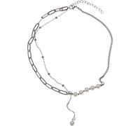 Urban Classics Accessoires Jupiter Pearl Various Chain Necklace, taille unique, Métal, Pas de gemme