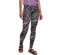 Urban Classics AOP Leggings voor Dames, Geometric Black, XS Femme