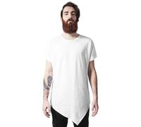 Urban Classics Asymetric Long Tee T-Shirt, Blanc (White 220), Small Homme