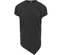 Urban Classics Asymetric Long Tee T-Shirt, Noir (Black 7), X-Large Homme