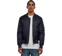 Urban Classics Basic Bomber Jacket Homme, Bleu marine (155)., M