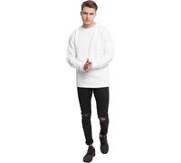 Urban Classics Basic Crewneck Homme T-Shirt Manches Longues Noir Regular/Coupe Standard
