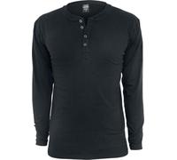 T-shirt Urban Classic basic henley Noir L