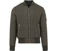 Urban Classics Basic Quilt Bomber Jacket Olive Taille: XL | Blousons d'aviateurs Outlet | Unisex | Vert