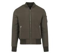 Urban Classics Basic Quilt Bomber Jacket, Vert (Olive 176), L Hommes