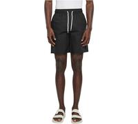 Urban Classics Basic Seersucker Shorts, Black, M Homme