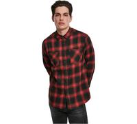 Urban Classics Checked Flanell Shirt Chemise de Loisirs Homme, blc/rouge, XL