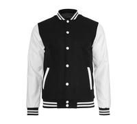 Urban Classics Bekleidung Oldschool College Jacket - Blouson Homme - Multicolore (blk/wht) - L