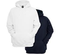 Urban Classics Blank Hoody 2-Pack Noir+Rouge S