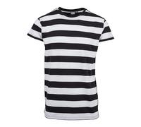 Urban Classics Block Stripe Tee T-Shirt, Multicolore (Noir/Blanc 00050), S Homme