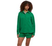 Urban Classics Blouse Mousseline Oversize Femme Chemise Manches Longues Noir Oversize