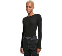 Urban Classics Body à Manches Longues En Tricot Côtelé Femme Noir 3XL