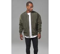 Urban Classics Veste Bomber surdimensionnée, Vert (Darkolive 551), L Homme
