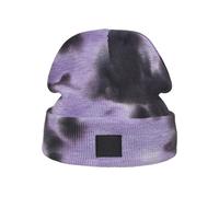 Urban Classics Bonnet gris clair / violet clair / noir, Taille One Size