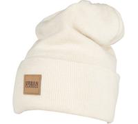 Urban Classics Bonnet Leatherpatch Long Bonnet sable Einheitsgröße
