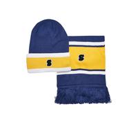 Urban Classics Bonnet marine / jaune / blanc, Taille 55-60