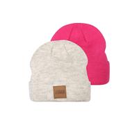 Urban Classics Bonnet marron / gris chiné / framboise, Taille 56