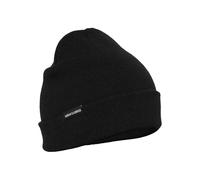 Urban Classics Bonnet basique à rabat tricot – Noir – Taille unique mixte