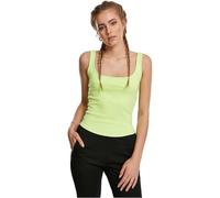 Urban Classics Bovendeel voor Dames, Brede nek T-Shirt, Electriclime, L Femme
