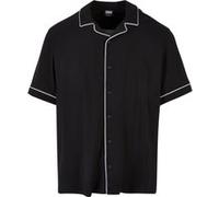 Urban Classics Bowling Shirt Black Taille: S | Casual chemises Outlet | Homme | Le Noir