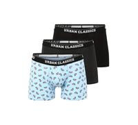 Urban Classics Boxers bleu clair / anthracite / rose / noir, Taille XL