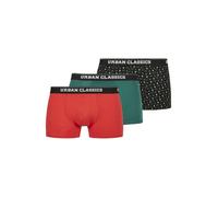 Urban Classics Boxers bleu marine / vert / rouge, Taille S