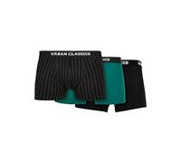 Urban Classics Homme Tb3838-organic Boxer Shorts 3-pack Sous-vêtement, Détails : Aop/Black/Jasper, 4XL EU