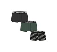 Urban Classics Homme Boxer Shorts 3-pack Caleçon, Vert Foncé/Noir, 6XL EU