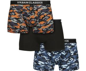 Urban Classics Boxershort Boxer Short 3-Pack Blue Camouflage/Orange Camouflage/Black XL