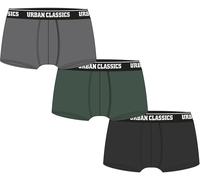 Urban Classics Boxershort Boxer Short 3-Pack Grey/Darkgreen/Black M