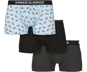 Urban Classics Boxershort Boxer Short 3-Pack Melon Aop+Ch Black 5XL